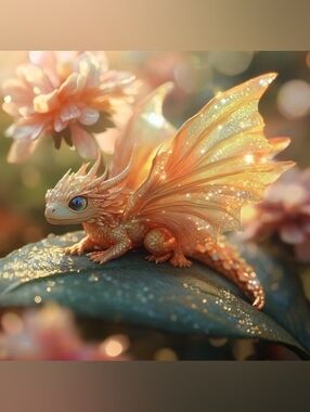 Sparkling Baby Dragon Custom Fridge Magnet Home Kitchen Decor